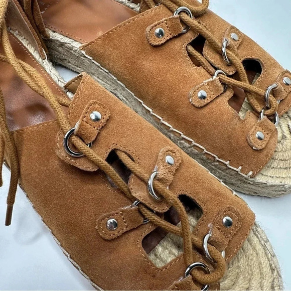 Marc Fisher Women’s Vally Lace-Up Platform Espadrille Sandals Size 9 - Picture 4 of 10